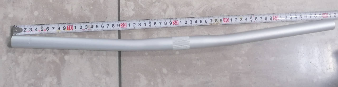 Τιμόνι MTB Alloy ίσιο Ασημί (25.4 & 60cm)